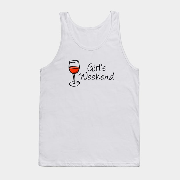 Red Wine, Girls Weekend 1 Tank Top by radamelukaku